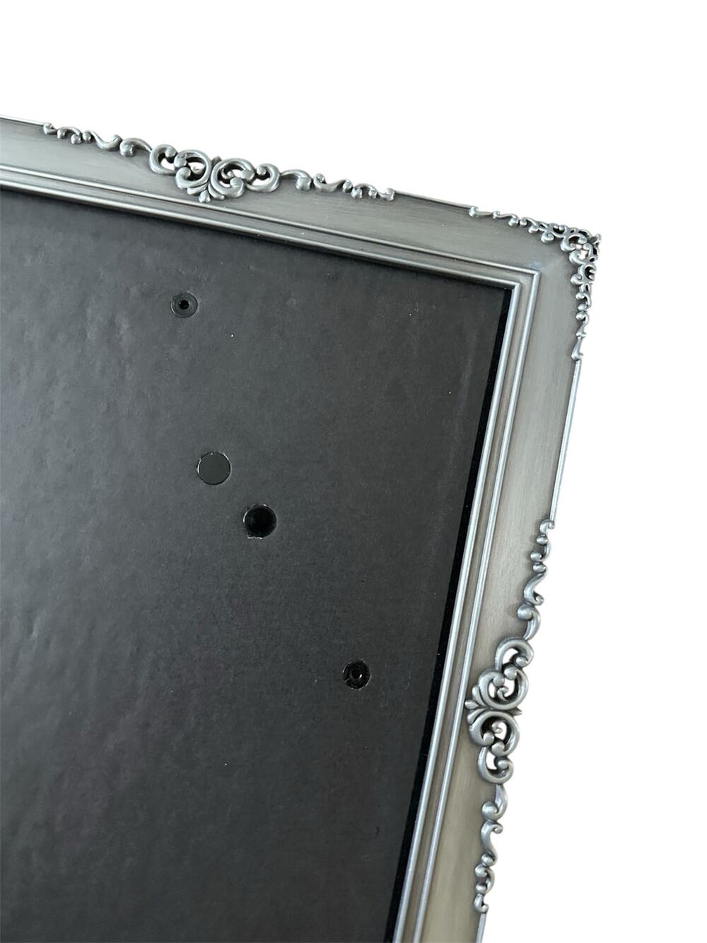 Metal Floral frame vintage art photo picture framing silver French romantic